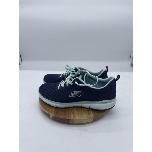 Skechers Flex Appeal 3.0 Sneakers Womens 9 Blue Memory Foam Comfort Shoes - Picture 10 of 11